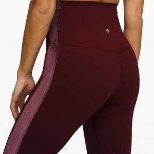 Lululemon Super High Rise Burgundy Leggings